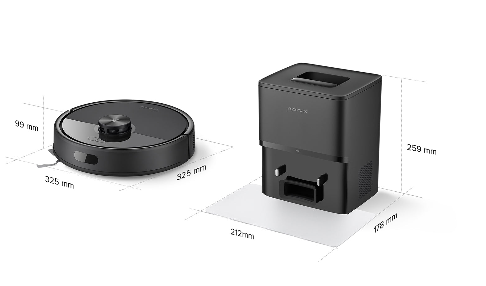 Roborock Q7TF+ Dimensions